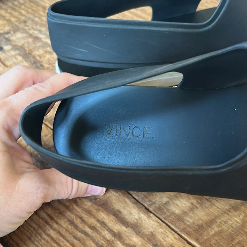 Vince Eres Open-Toe Synthetic Slingback Sandal